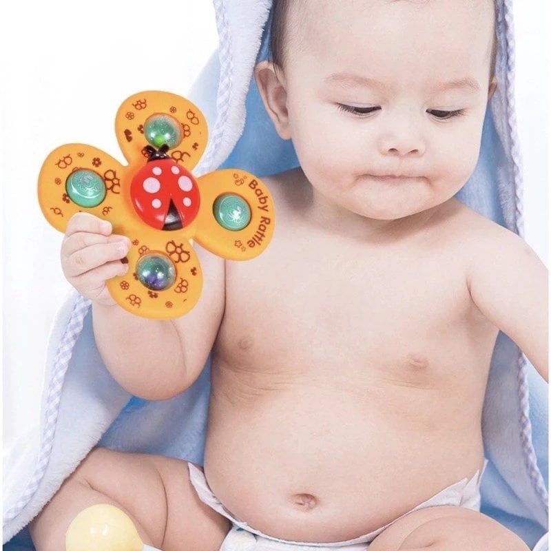 Đồ chơi sơ sinh và mẫu giáo: Set 3 Con Quay Spinner 3 món Hình Côn Trùng Cho Bé, 18m+, model