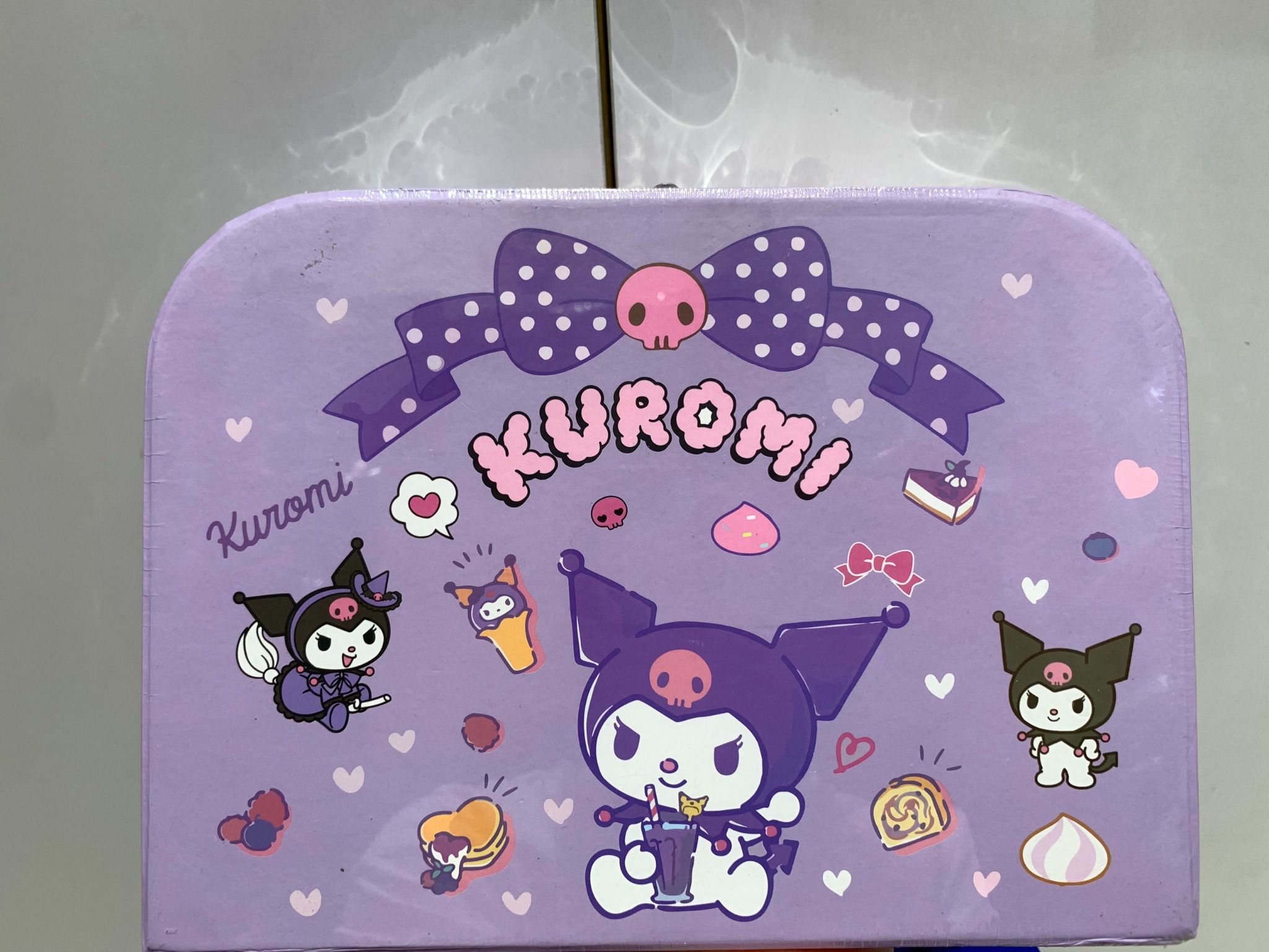 Bộ sưu tập Kuromi: bộ bình, ly tách uống trà rất dễ thương, 36 pcs, 3+ ages, No. 7675-1A
