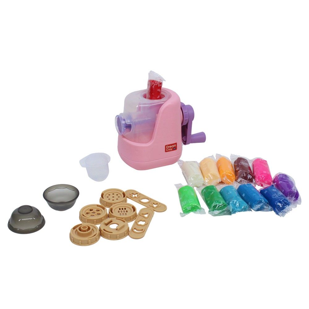 Hộp đất nặn INBEALY Dream Clay DIY: máy làm bánh kèm khuôn, +3ages, No. 1602-2