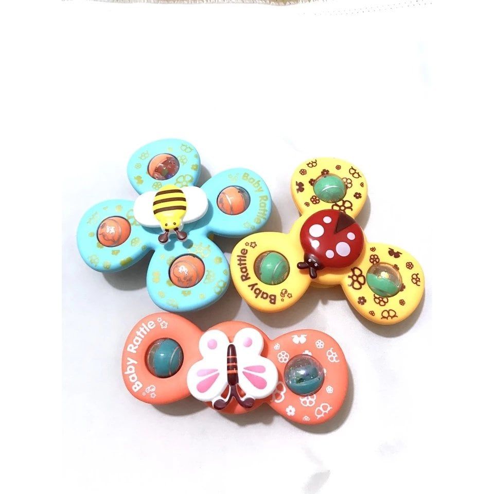 Đồ chơi sơ sinh và mẫu giáo: Set 3 Con Quay Spinner 3 món Hình Côn Trùng Cho Bé, 18m+, model