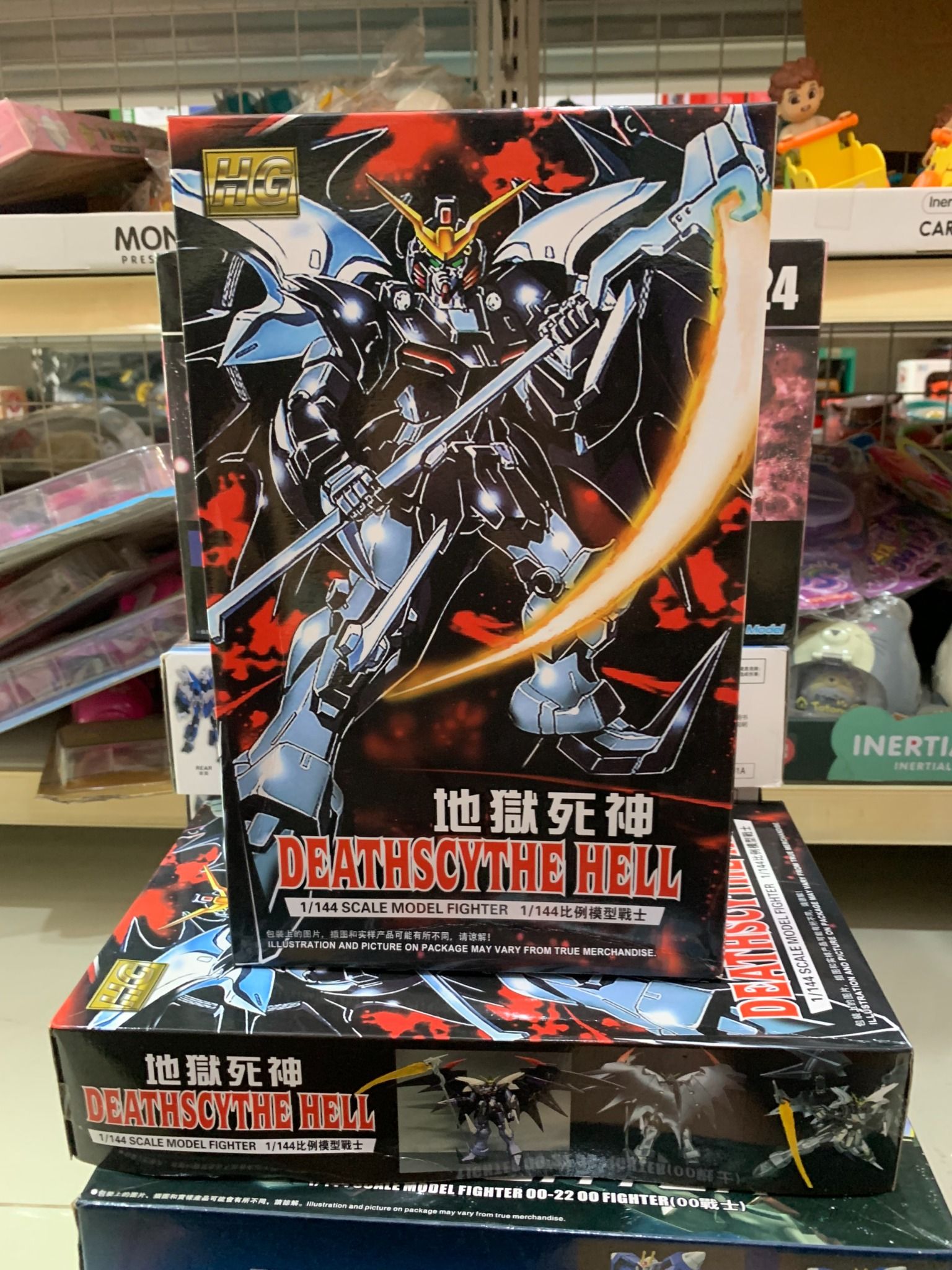 Mô hình lắp ghép xếp hình Gundam CGUE No. 54 & Gundam DEATHSCYTHE HELL 1/144 Scale model, +6ages