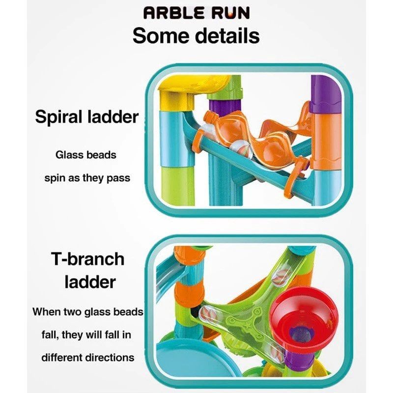 Đồ chơi giáo dục Mô hình đường bóng chuyển động ( Marble run ) 150pcs 3Ages+ No. 8106