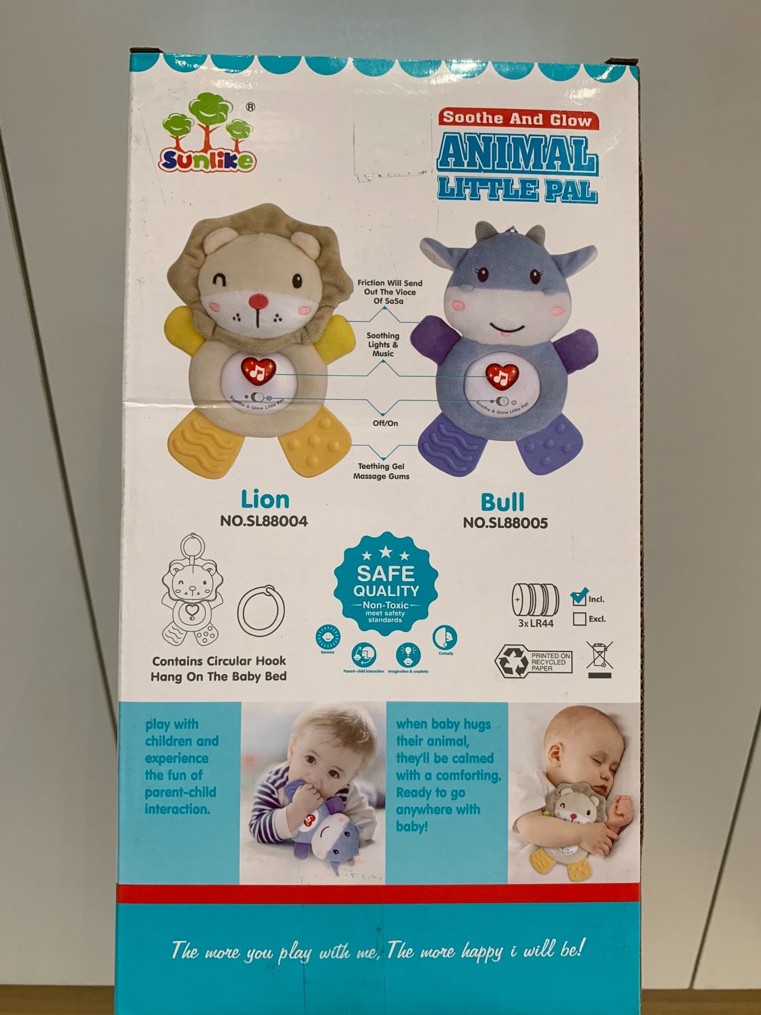 SUNLIKE BABY TOYS _ Gậm nướu cho bé (Animal laittle Pal) không độc hại (phù hợp cho bé trên 6 tháng tuổi) NO. SL88005-007