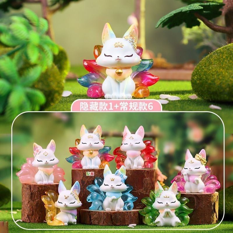 Hộp mù Blindbox: Set 6_ Tiểu Cửu Vĩ Hồ Ly, 3+ages, No. 1040-68, 1040-127 ( có lẻ )