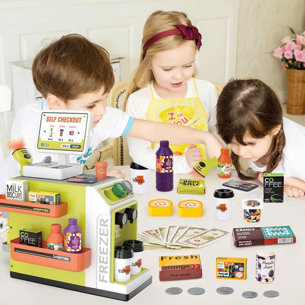 Đồ chơi nhập vai: Bộ quầy Siêu Thị Mini (Super Market), 37x21x41cm, 3ages+, No. 668-124