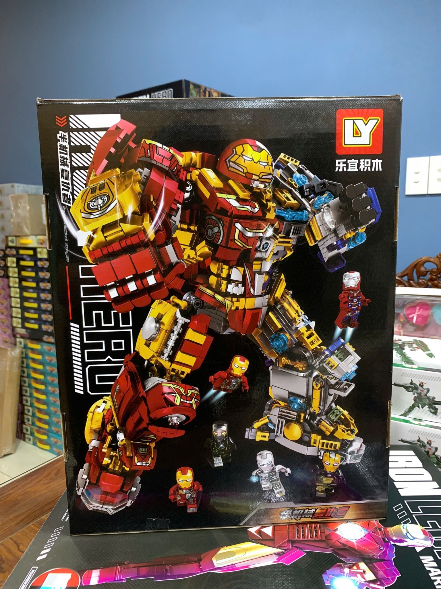 Đồ chơi lắp ráp: Mô hình Robot Người sắt phiên bản cơ khí big size, 1876pcs, 6+ages, No. 76078