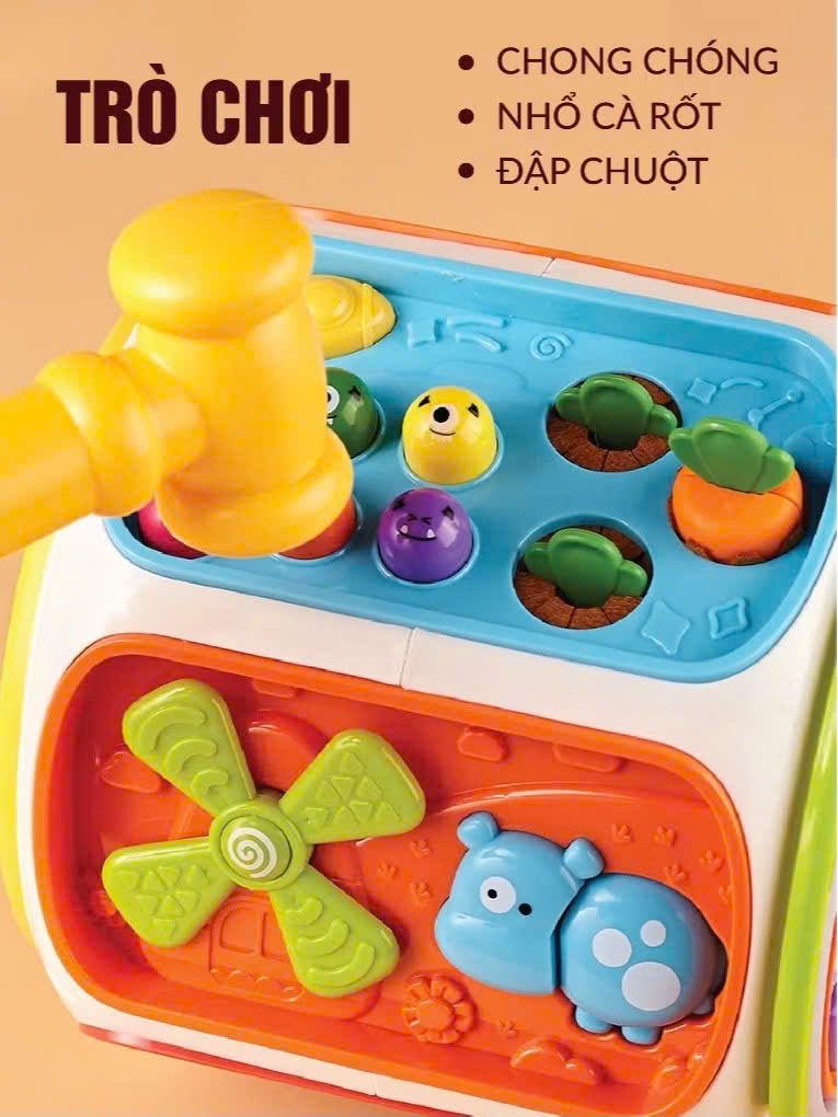 Đồ chơi vận động: Khối lập phương phát nhạc 9in1, 3+ ages, No. 6216