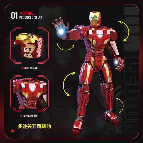 Đồ chơi lắp ráp: Mô hình Robot Người Sắt Legion Mark 3, 466pcs, 10+ages, No. 790