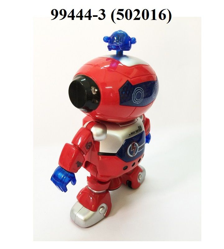Robot nhảy vui nhộn - màu đỏ ( xoay 360 độ, có đèn, nhạc )