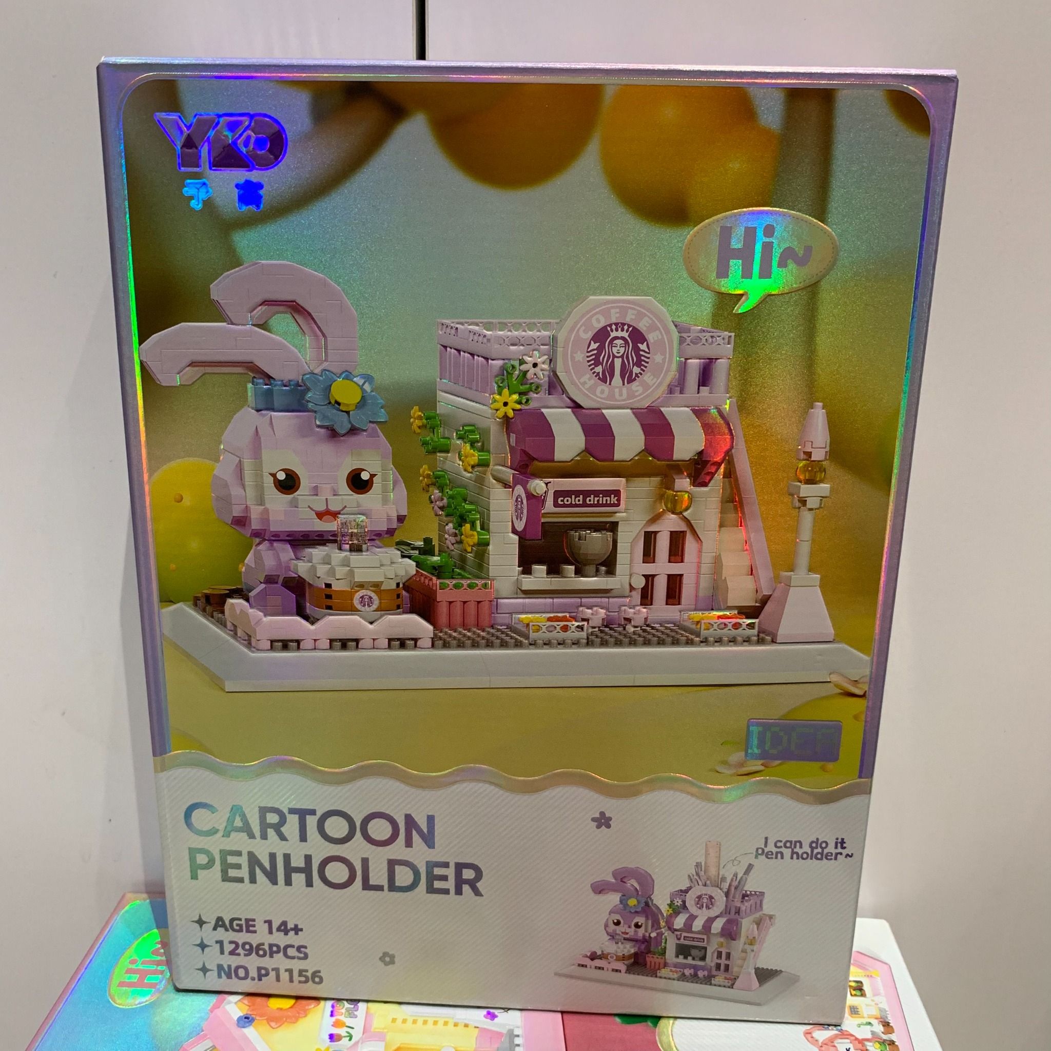 Đồ chơi lắp ghép: bộ xếp hình hộp bút nhiều nhân vật, 1296-1465pcs, +14ages, Model P1152,4,5,6,7