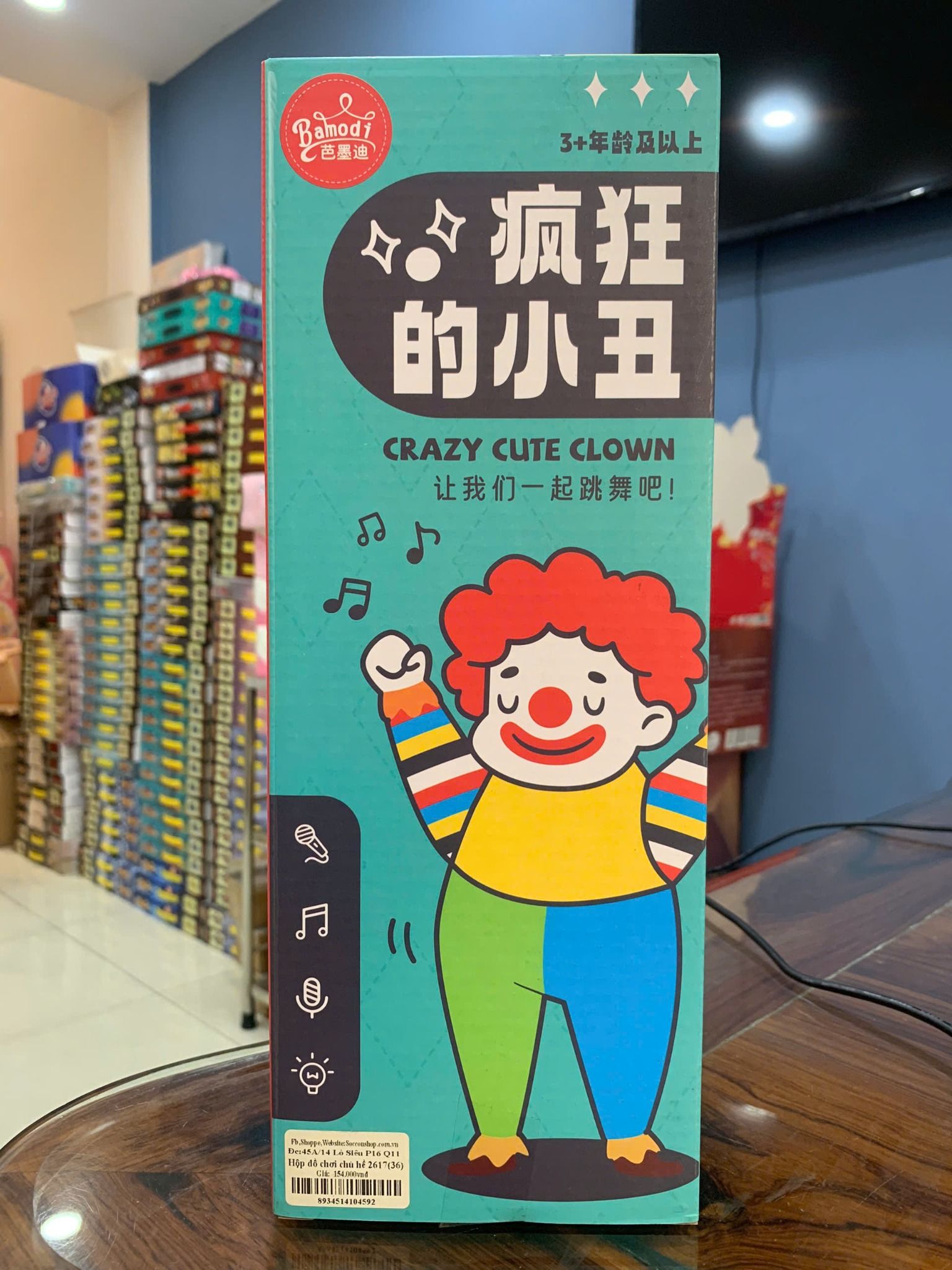 Đồ chơi Chú hề nhảy múa - Crazy Cute Clown No. 2617