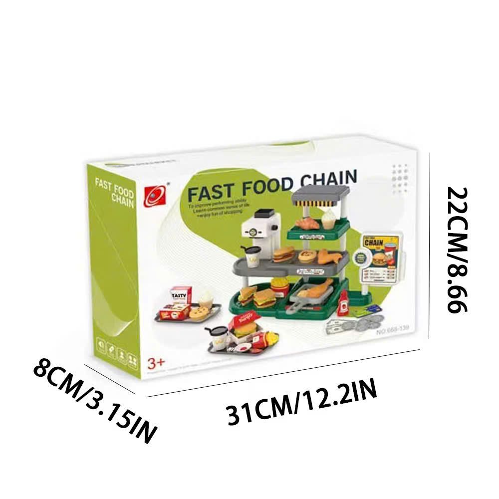 Đồ chơi nhập vai : Quầy thu ngân đồ ăn nhanh (Fast food chain), 3ages+, No. 668-139