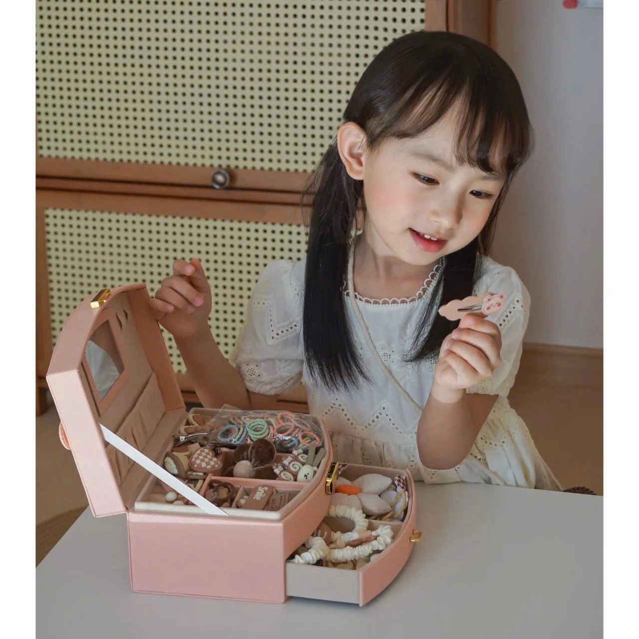 Đồ chơi nhập vai Hộp quà kẹp tóc (loại đặc biệt) dành cho bé gái siêu cute, đáng yêu, 5ages+, No. TS-39A