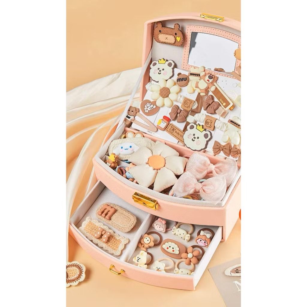 Đồ chơi nhập vai Hộp quà kẹp tóc (loại đặc biệt) dành cho bé gái siêu cute, đáng yêu, 5ages+, No. TS-39A