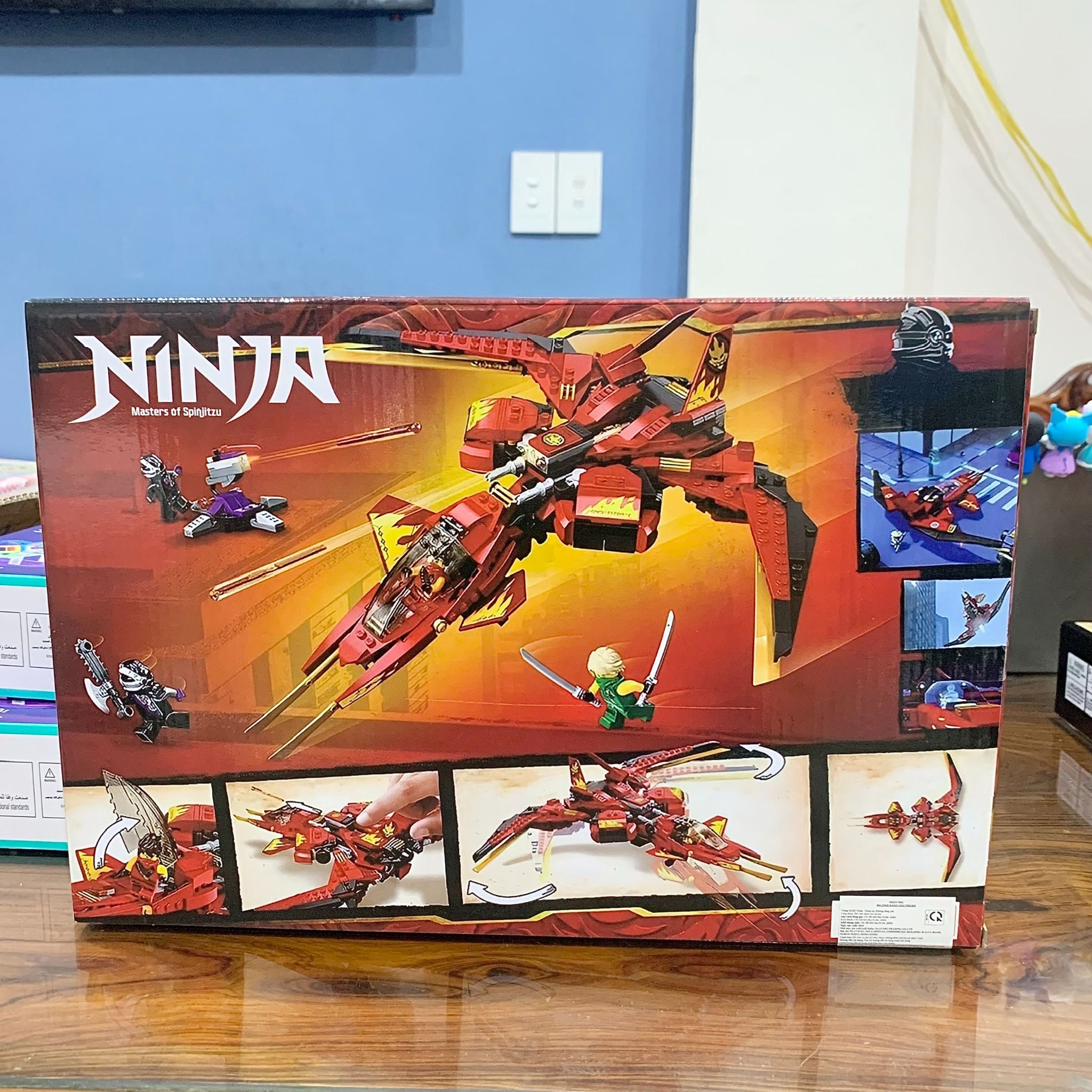 Đồ chơi lắp ráp Bộ Lắp Ráp Ninja Rồng Lửa Trên Không, 6ages+, 537pcs, No.11553