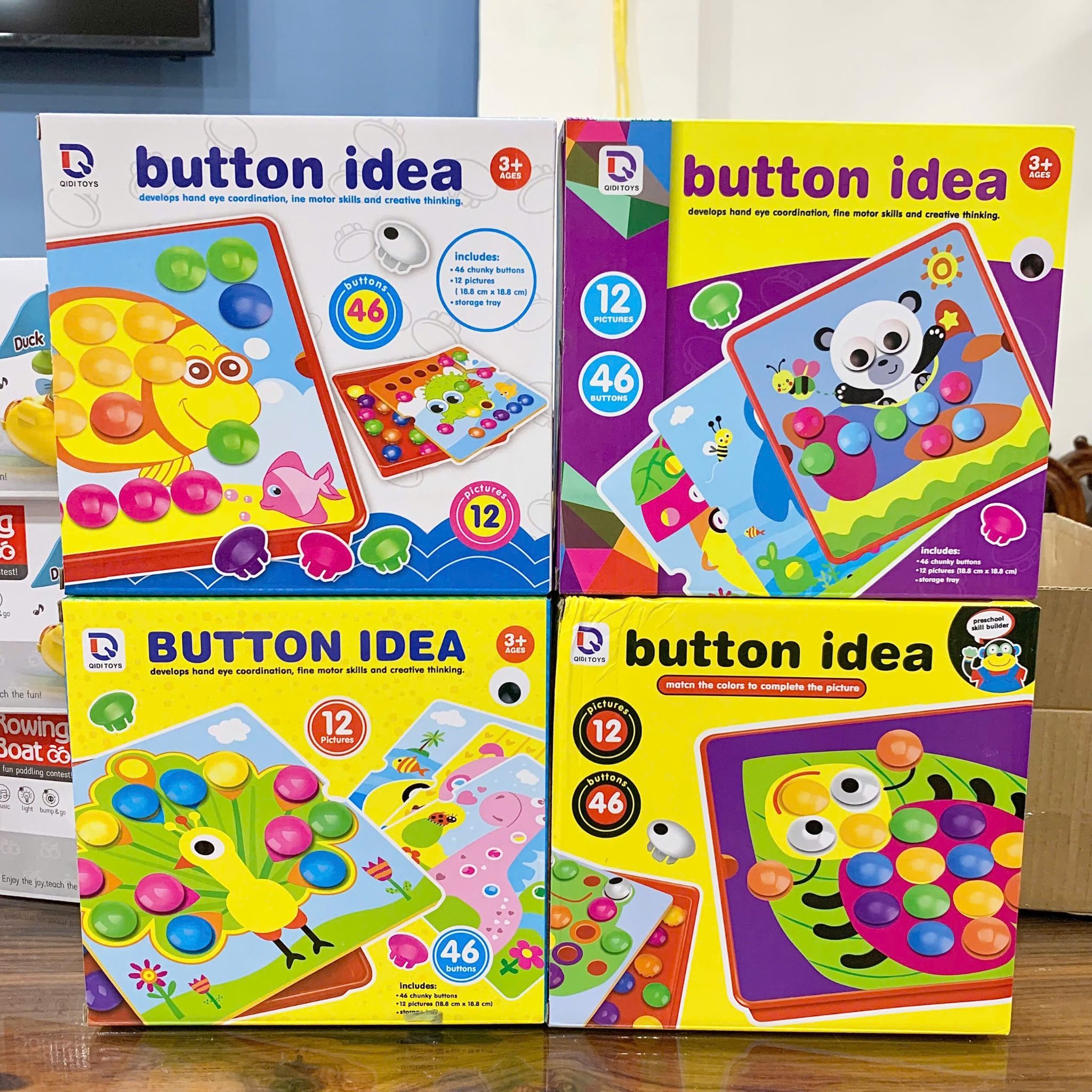 Đồ chơi vận động: Bộ nút cài ý tưởng (Button idea) giúp bé rèn luyện tập trung No. 22801,2,3,9