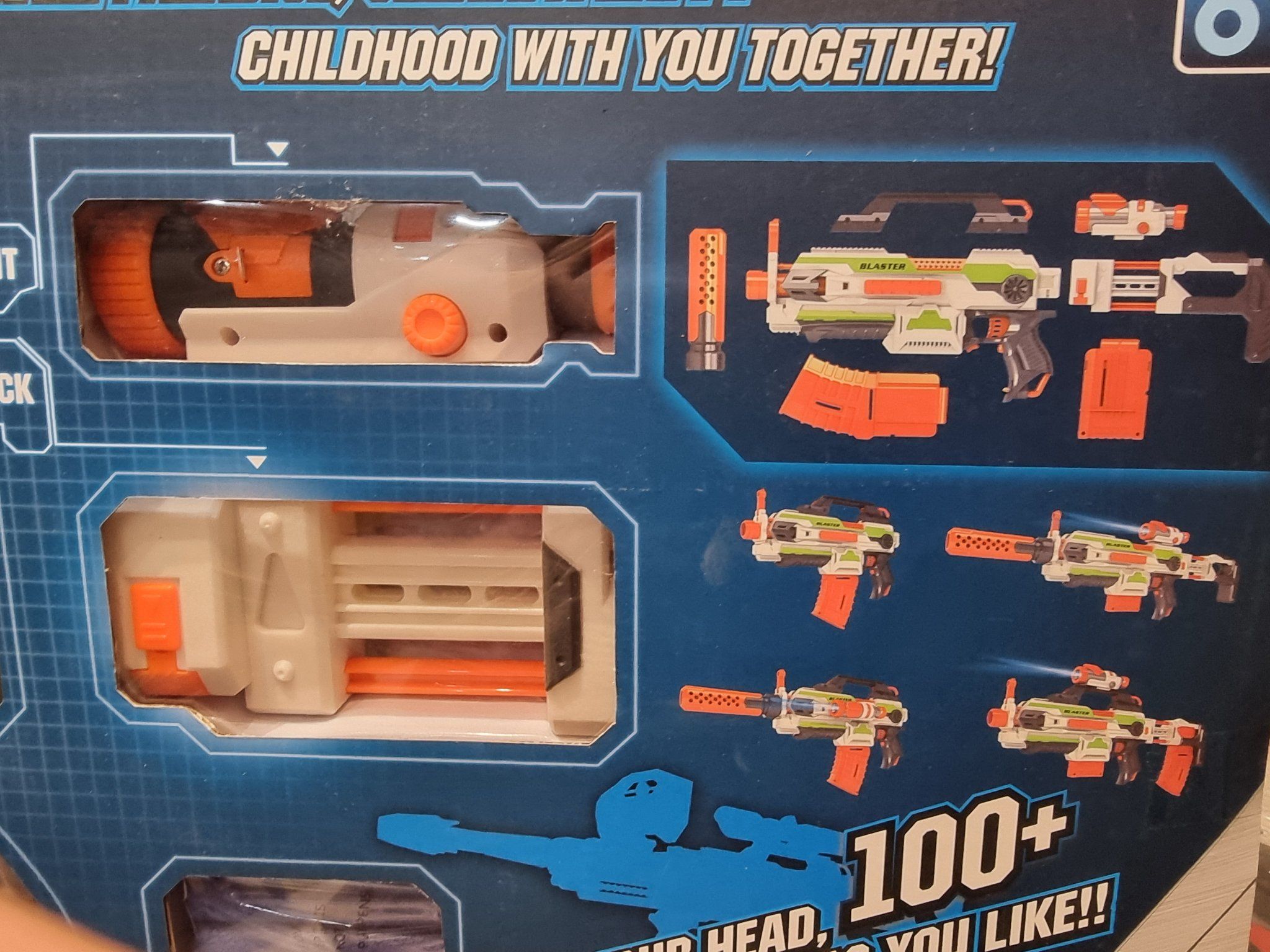 Đồ chơi vận động: máy phóng mút mềm NERF (dùng pin) 6Ages+ No. SB206