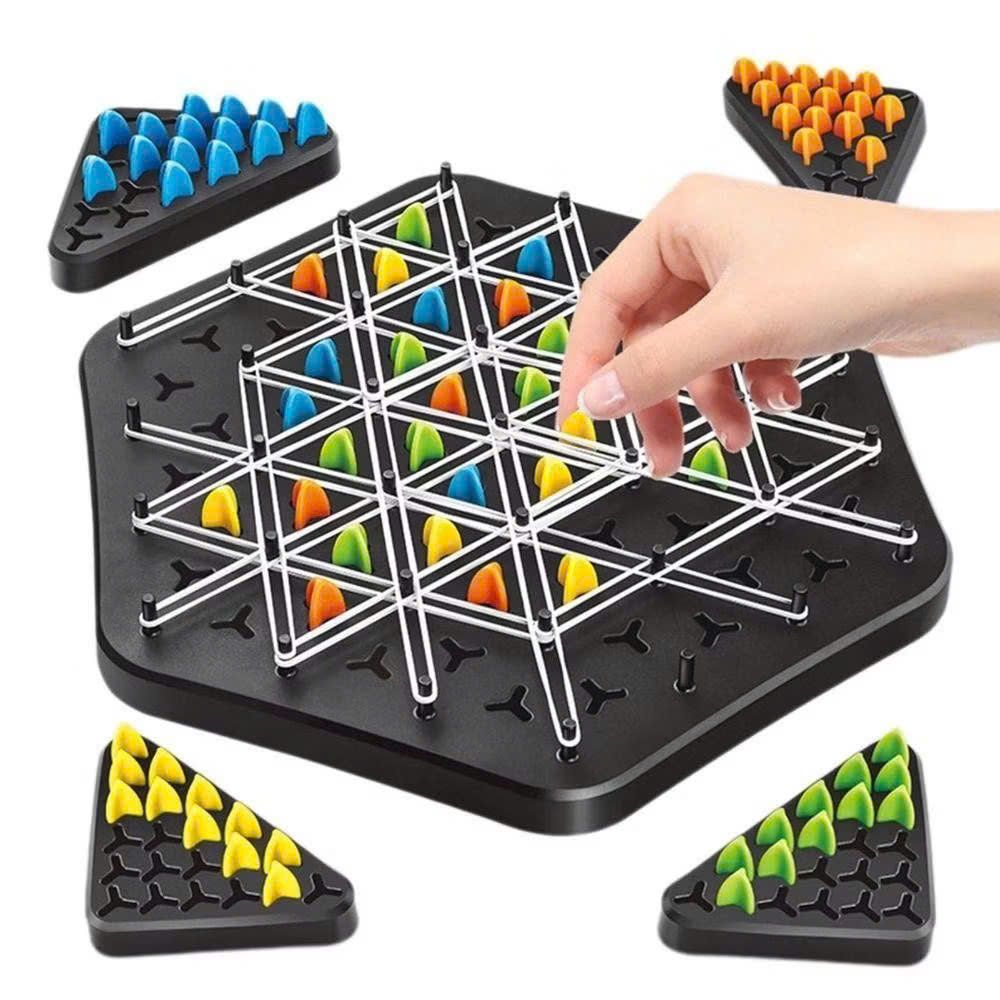 Đồ chơi trí tuệ : Bộ đồ chơi cờ xếp hình tam giác bằng dây chun, 3ages+, No. ME-185