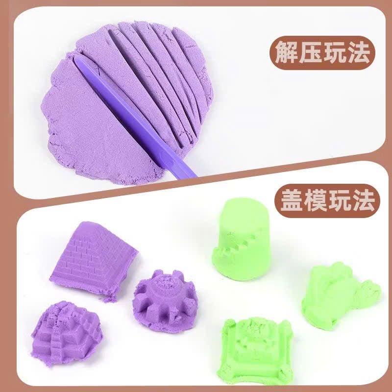 Đồ chơi vận động: Cát động lực (Dynamic Sand) mềm mại xây dựng thế giới riêng cho Bé, (loại 750g), 3ages+, No. DS-313