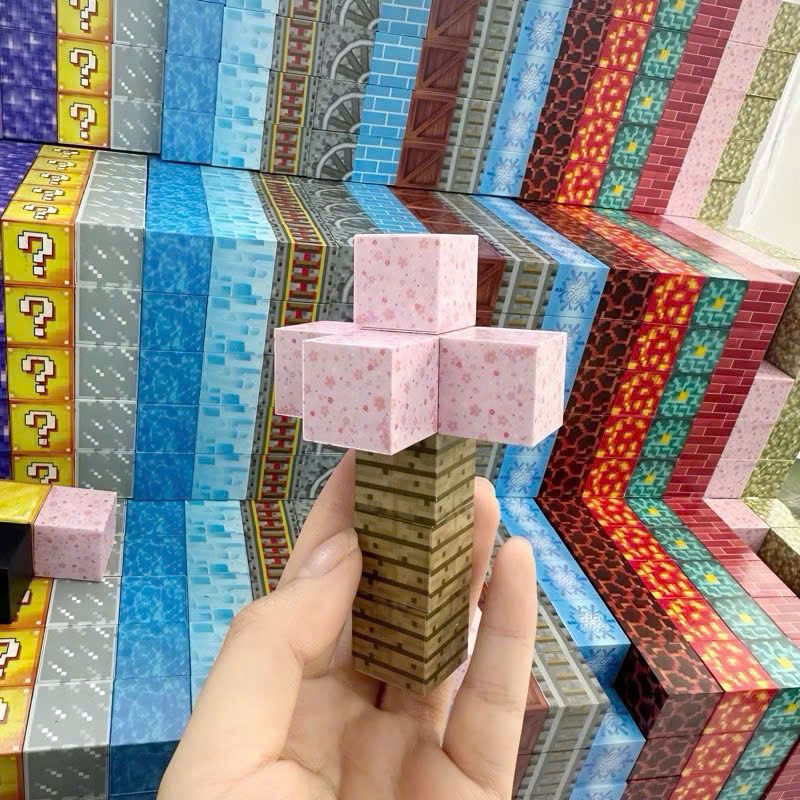 Đồ chơi xếp khối sáng tạo: Set 50 Khối nam châm từ tính Minecraft xây dựng, kt 20x20x20mm/pcs, +6ages