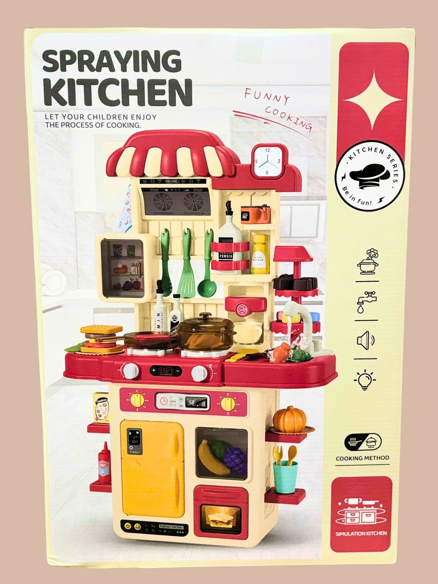 Đồ chơi nhập vai: Bếp phun hơi (Hãy cho bé vui chơi nấu ăn),+3 ages, No. G792A - 48PCS
