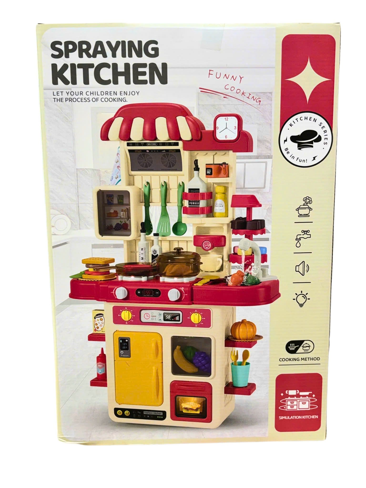 Đồ chơi nhập vai: Bếp phun hơi (Hãy cho bé vui chơi nấu ăn),+3 ages, No. G792A - 48PCS