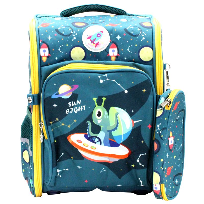 Elv_2023 Ba lô học sinh chống gù Alien + bóp viết SUN EIGHT