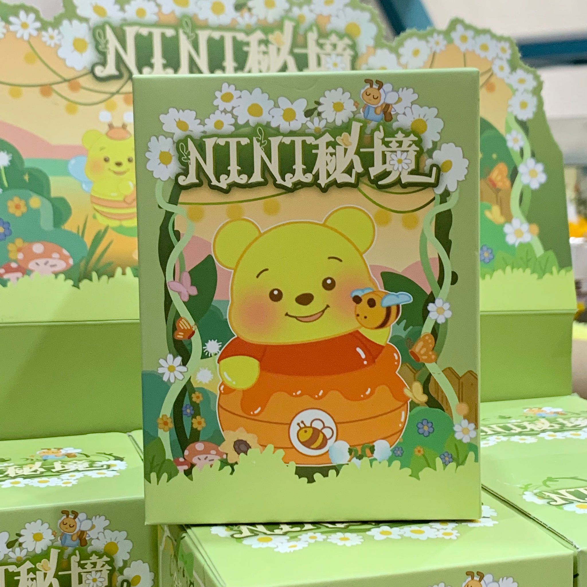 Hộp mù Blinlbox: Lẻ 1 box Gấu POOH (Ninja road blindbox ornament), No JM2024-A010