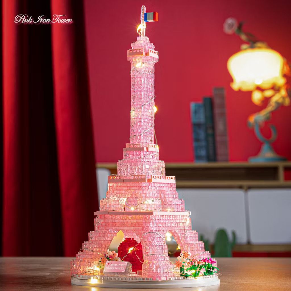 Đồ chơi lắp ráp: Mô hình xếp khối Tháp Eiffel Paris, 1314 chi tiết,6+ages, No. P1025