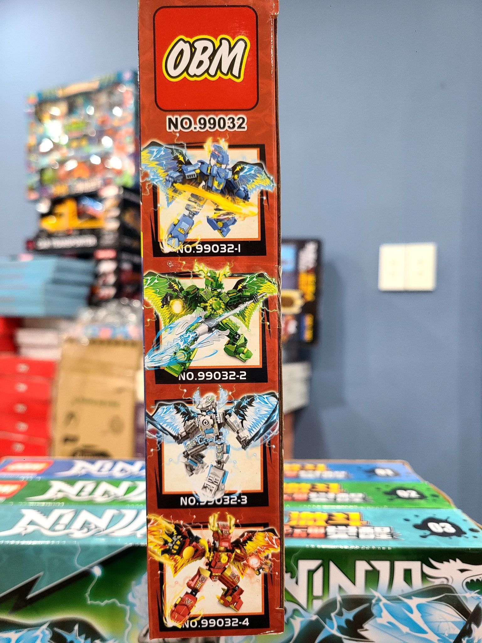 Bộ lắp ghép xếp hình (OBM brand) Ninjago Kị sĩ rồng (4 mẫu) 6Ages+, 260 pcs, Model 99032-1,2,3,4 ( giao ngẫu nhiên )