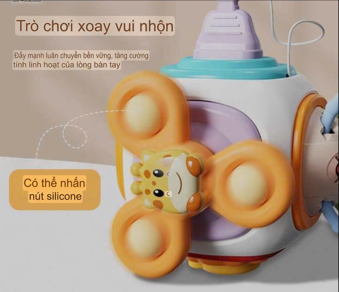 Đồ chơi vận động : Đồ chơi kéo dây vui nhộn kèm xúc xắc(Phát triển tư duy, nhận thức, phản xạ, vận động) No. FXB-12 18M+
