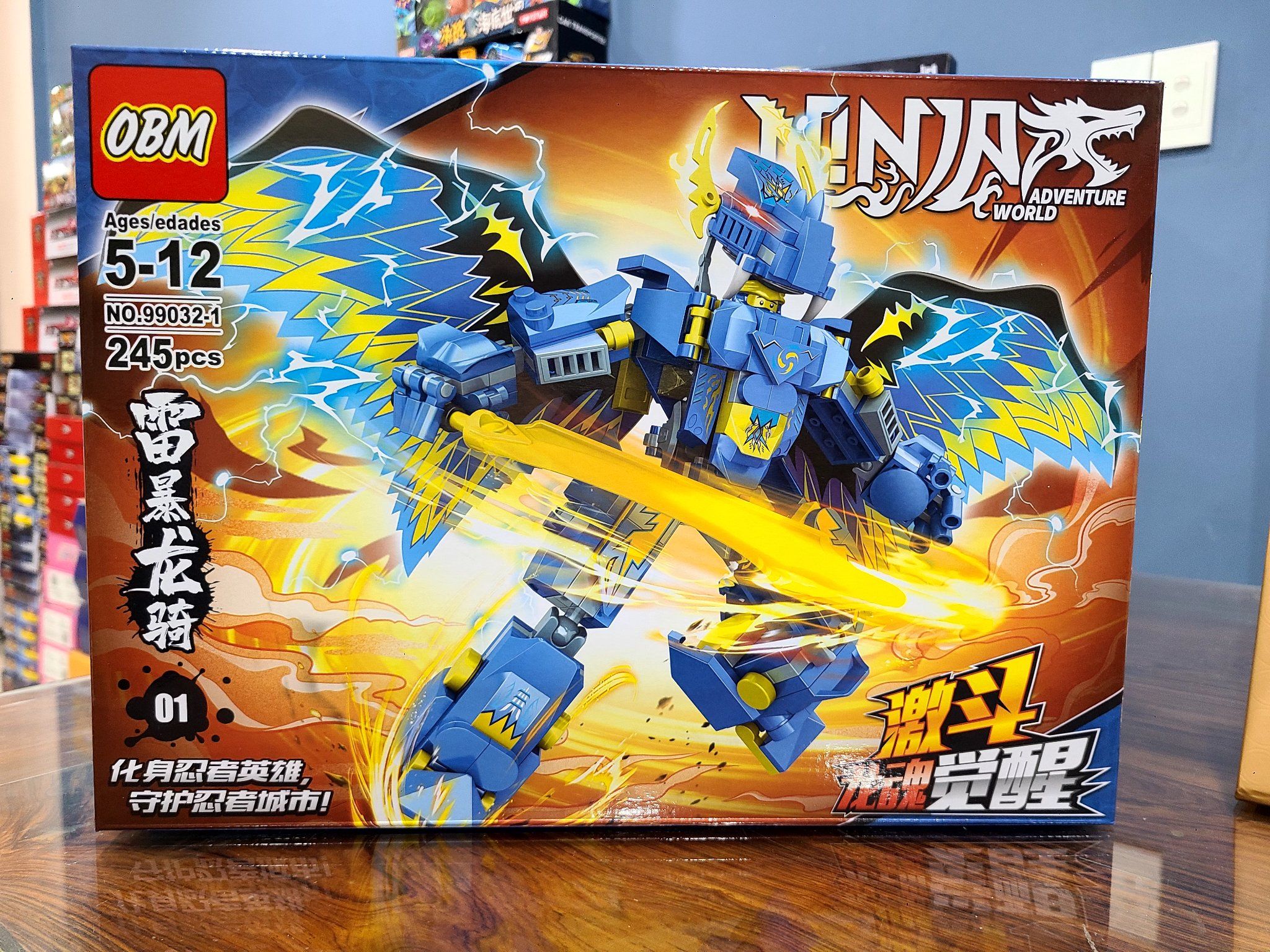 Bộ lắp ghép xếp hình (OBM brand) Ninjago Kị sĩ rồng (4 mẫu) 6Ages+, 260 pcs, Model 99032-1,2,3,4 ( giao ngẫu nhiên )