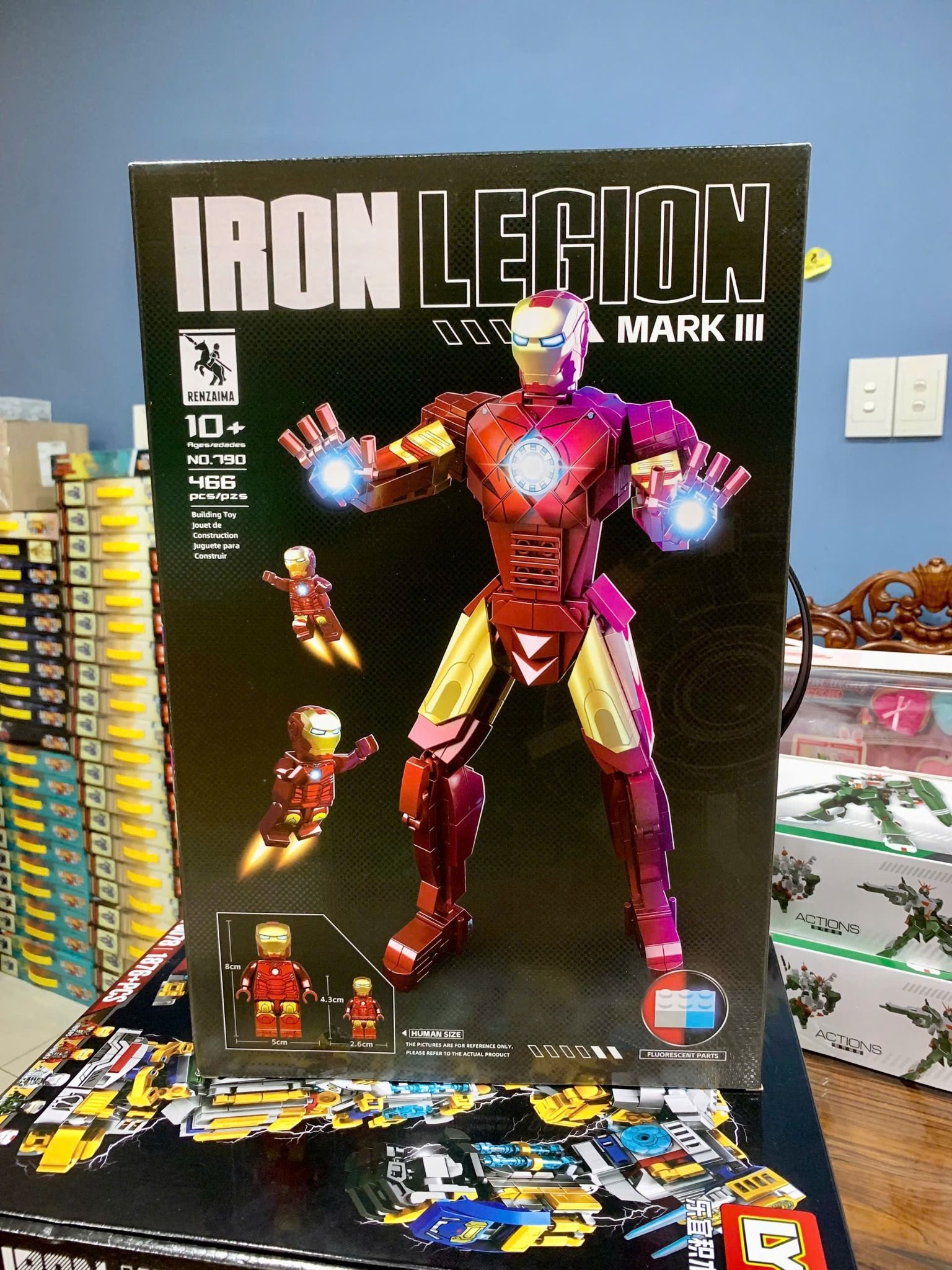 Đồ chơi lắp ráp: Mô hình Robot Người Sắt Legion Mark 3, 466pcs, 10+ages, No. 790