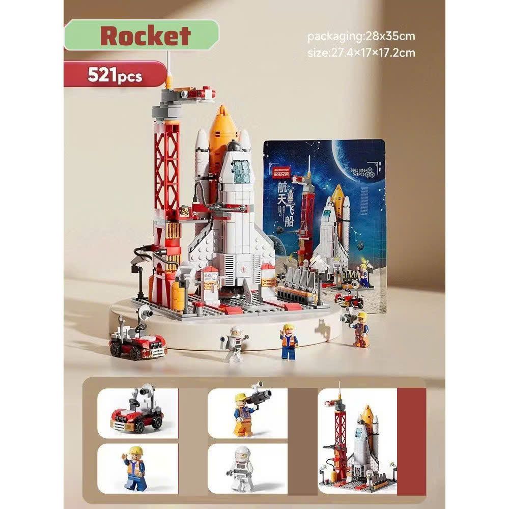 Đồ chơi lắp ráp: Mô hình phi thuyền không gian khám phá vũ trụ 521pcs 6Ages+ No. 8861