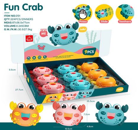 Đồ Chơi Nhấn Nút Chạy - Chú Cua Bướng Bỉnh 5499 (201)