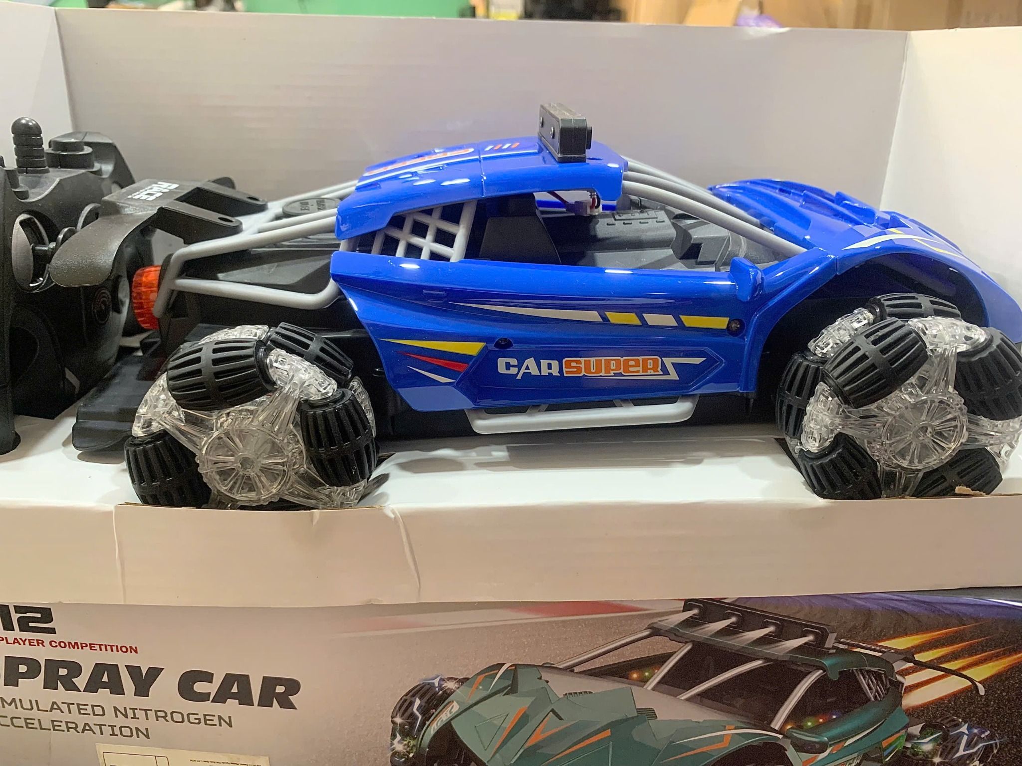 Xe Điều Khiển Từ Xa Spray Car 1:12 – Mô Phỏng Tăng Tốc Nitơ, Hiệu Ứng Khói Lạ Mắt No. 878A-2,4(24)