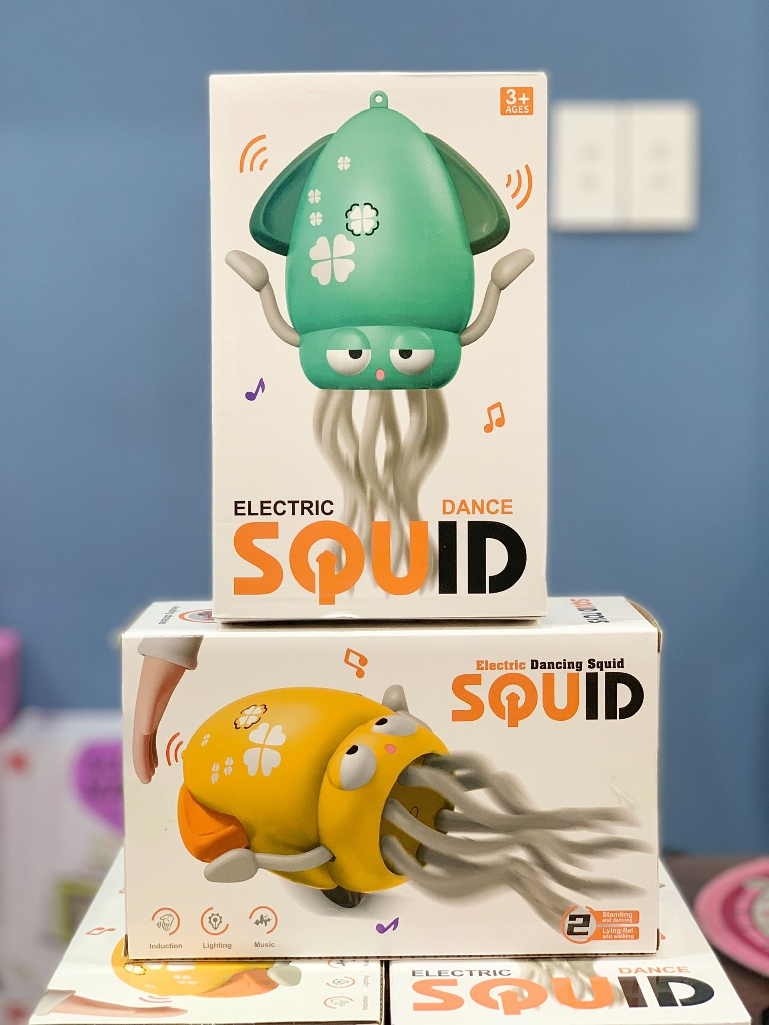 Đồ chơi vận động : Đồ Chơi Mực Nhảy Múa Cảm Ứng Âm Nhạc – Electric Dancing Squid, No. 158-21C