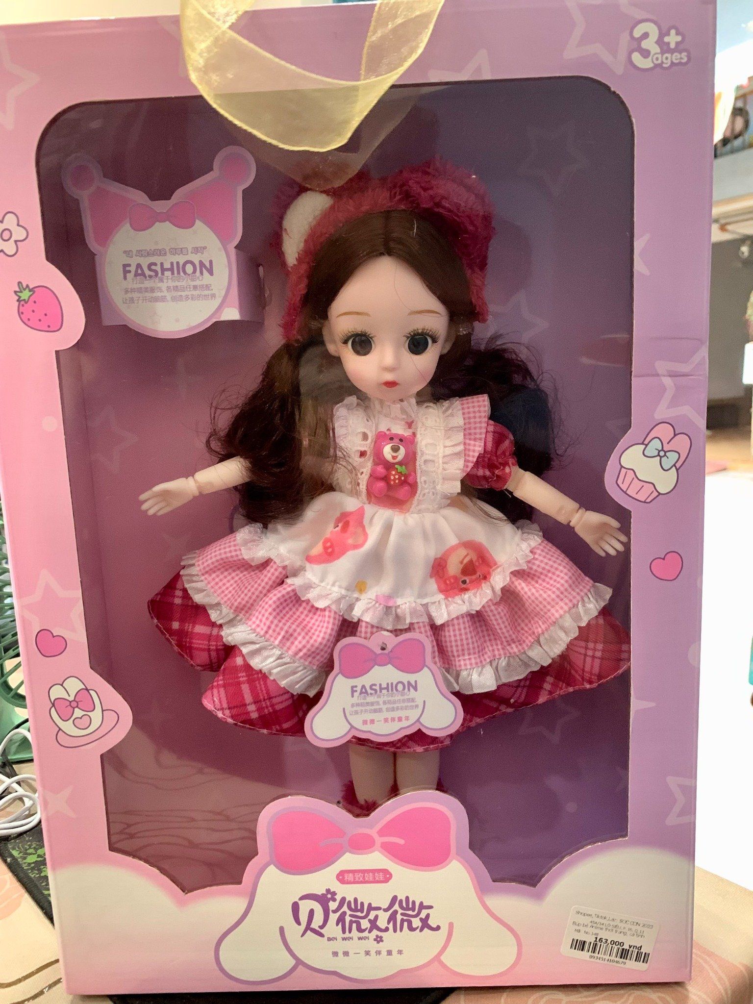 Bai wei wei_ đồ chơi nhập vai: Búp bê Anime thời trang, cá tính, 4 age+ No.148