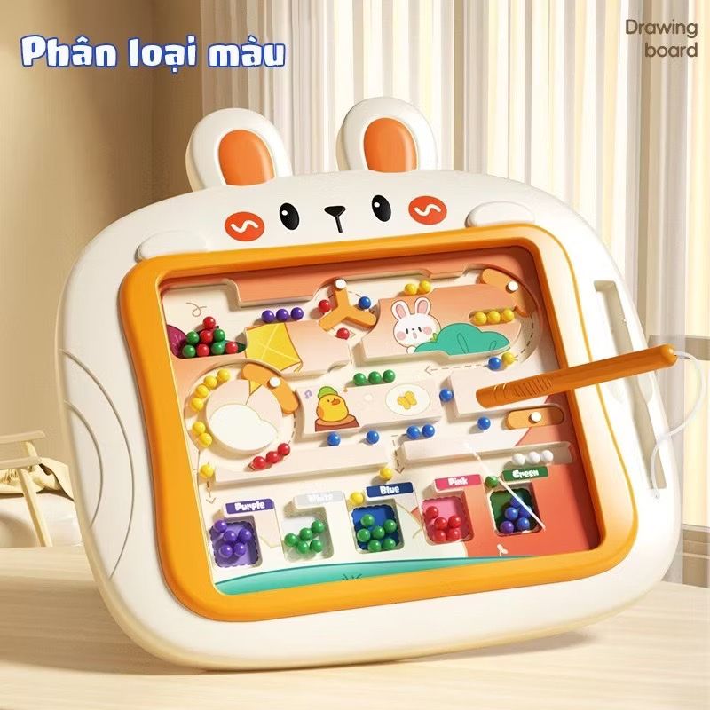 Đồ chơi giáo dục : Bảng Vẽ Nam Châm Từ Tính Hình Thỏ Đáng Yêu, No. Q703A, Q703B