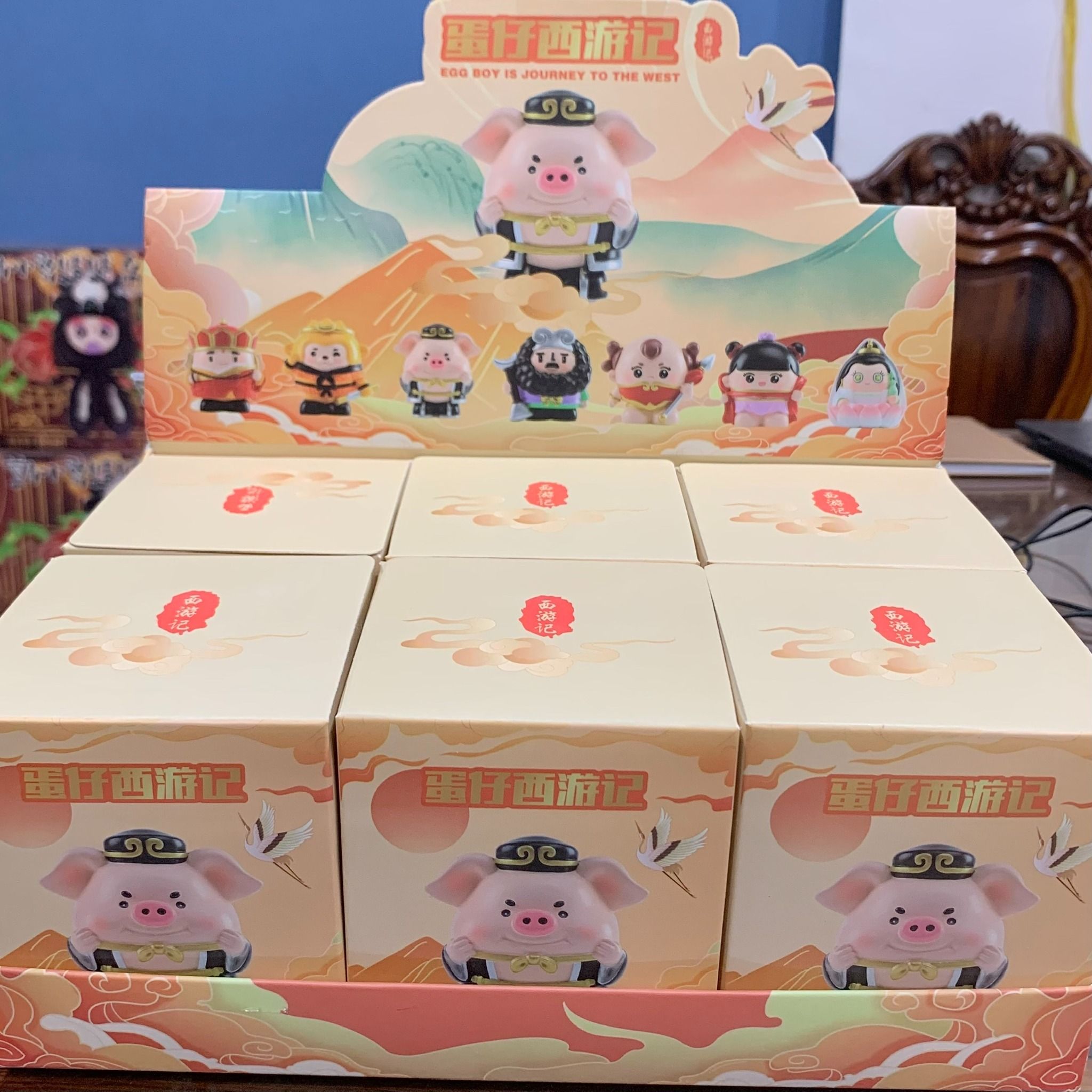 Hộp mù Blindbox: Lẻ 1 box TÂY DU KÝ (Egg boy's yourney to the West), 6ages+, No. 1040-126