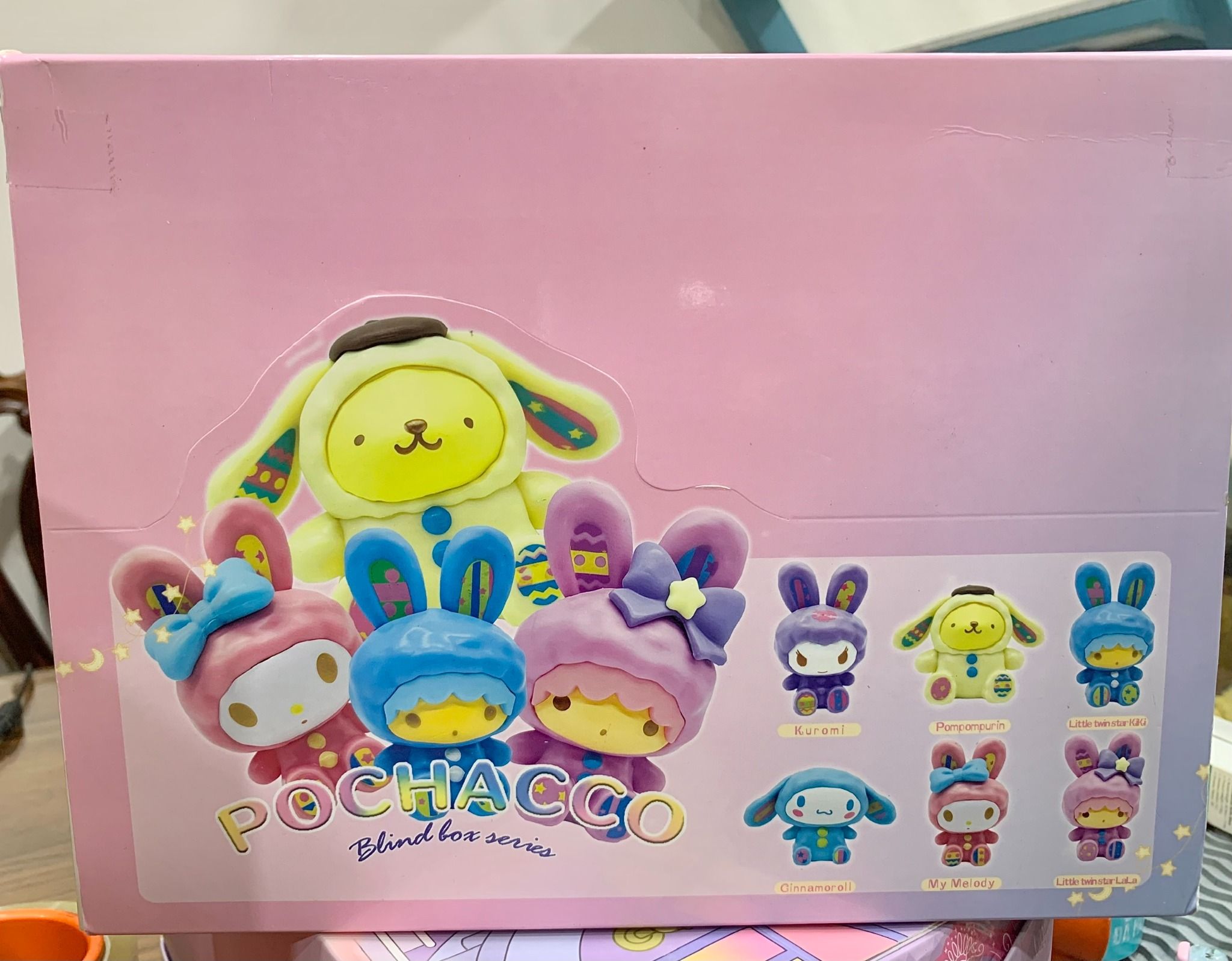 Hộp mù Blindbox: Lẻ 1 box HOẠT HÌNH SANRIO (KUKOMI, MELODY, CINNAMOROLL) 6ages+, No. 150