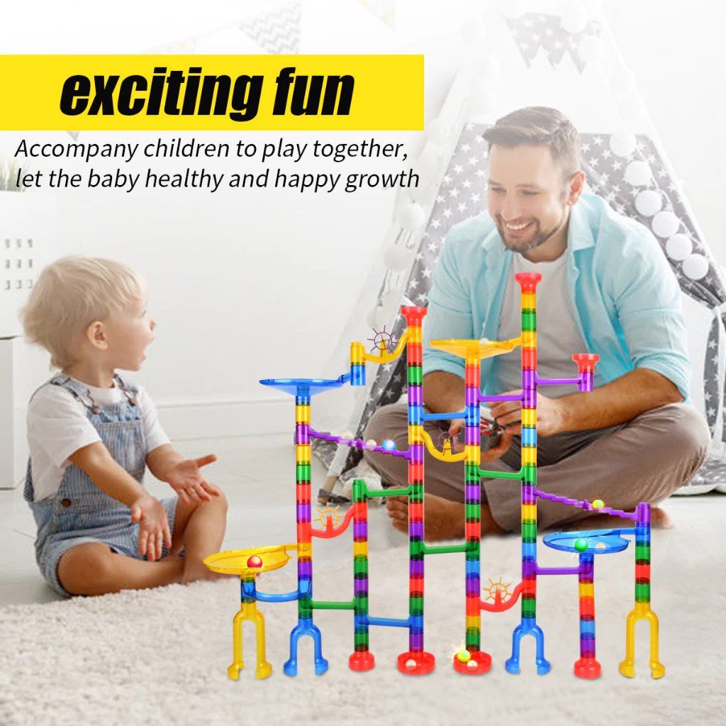 Đồ chơi giáo dục Mô hình đường bóng chuyển động ( Marble run ) 150pcs 3Ages+ No. 8106