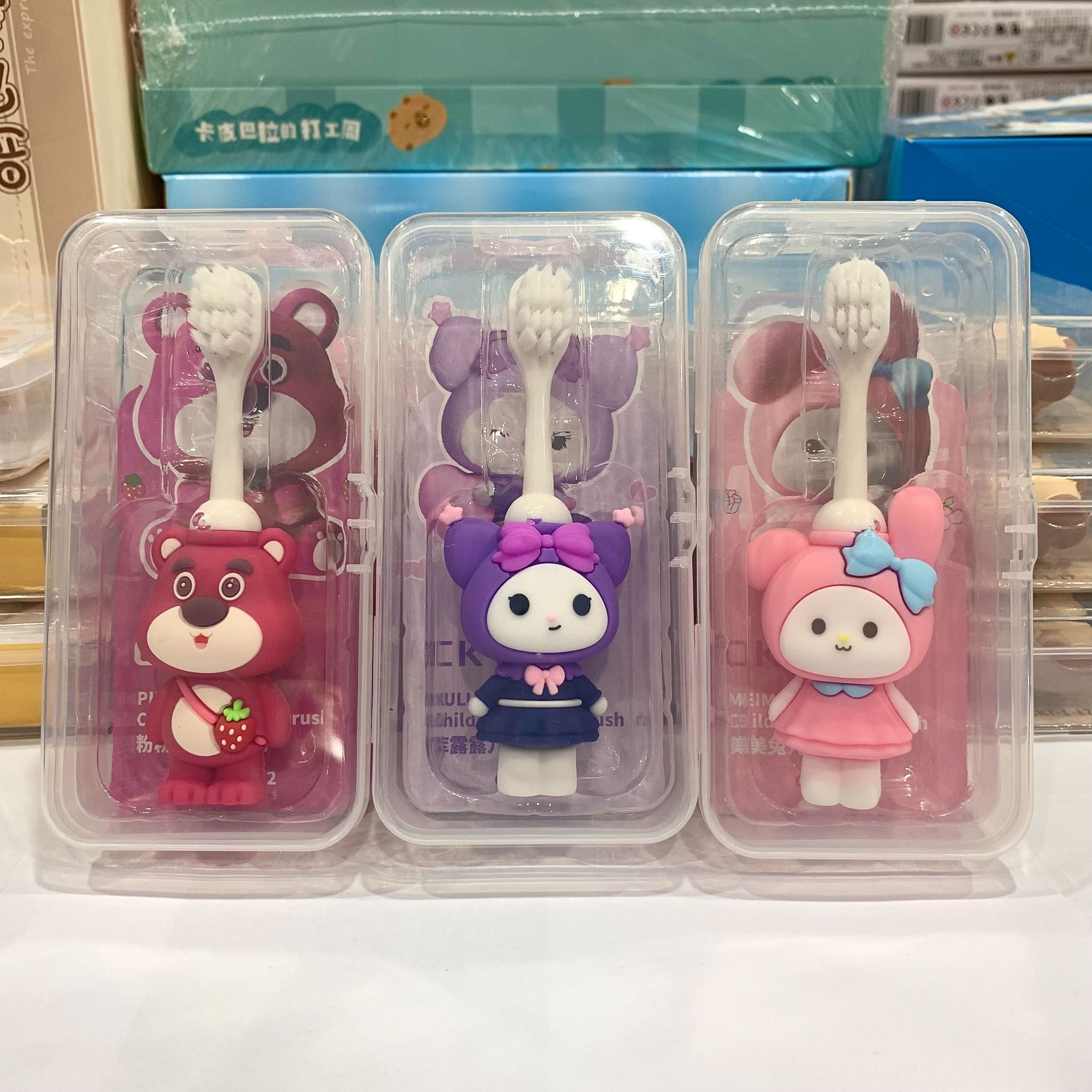 Đồ dùng cho bé: Bàn chảy răng trẻ em_CAPYBARA, LOOPY, KUROMI, MELODY,…, 3+ages ( liên hệ shop chọn nhân vật hoặc shop giao ngẫu nhiên )
