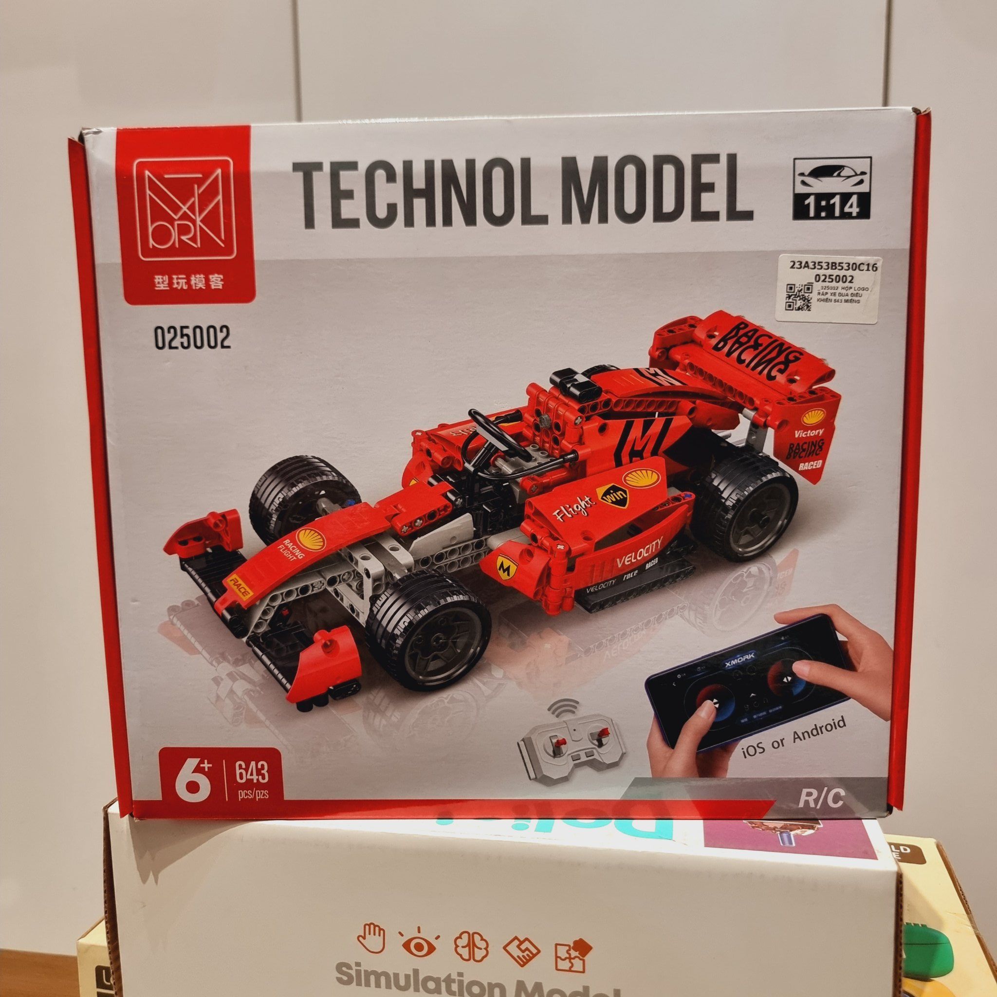 Đồ chơi vận động: Bộ lắp ráp xe điều khiển TECHNOL MODEL (xe đua công thức F1 tỷ lệ 1:14) model 025002