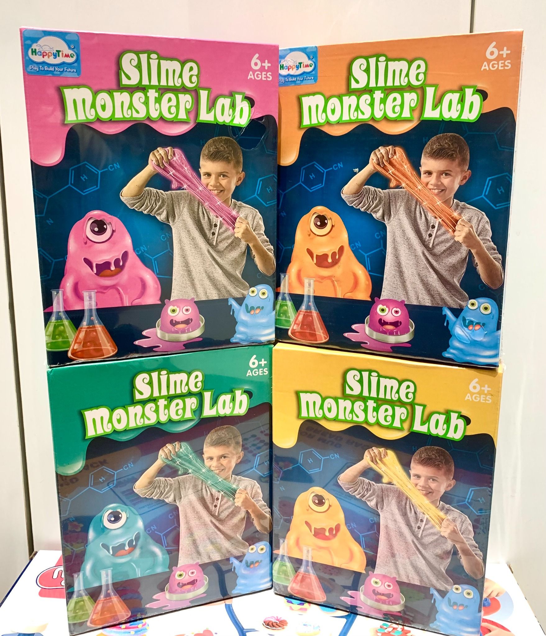 Đồ chơi Slime HAPPYTIME: phòng thí nghiệm quái vật, 6+ages, No. 028XH ( giao ngẫu nhiên )