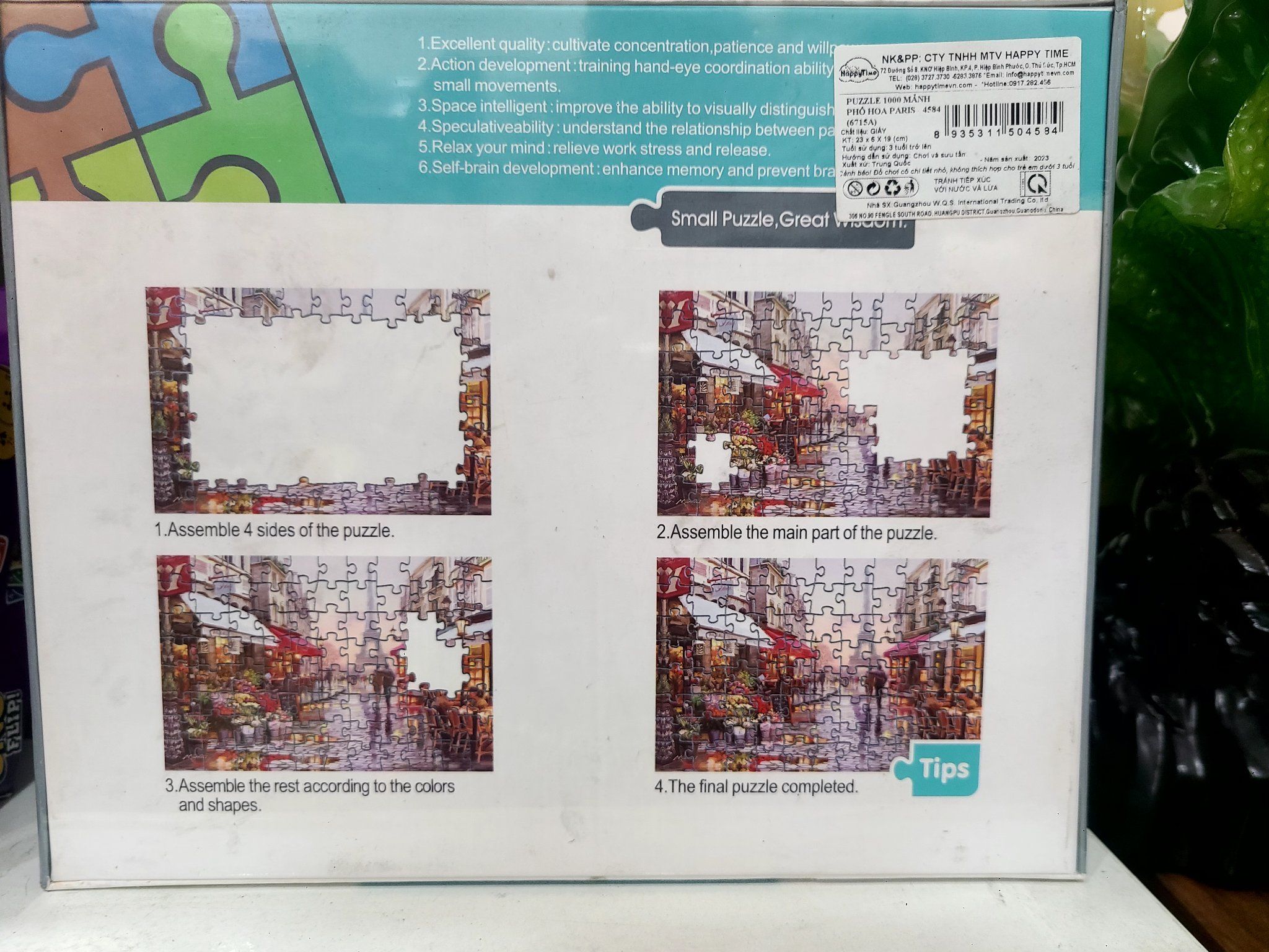 PUZZLE 1000 MẢNH -PHỐ HOA PARIS 4584 (6715A)