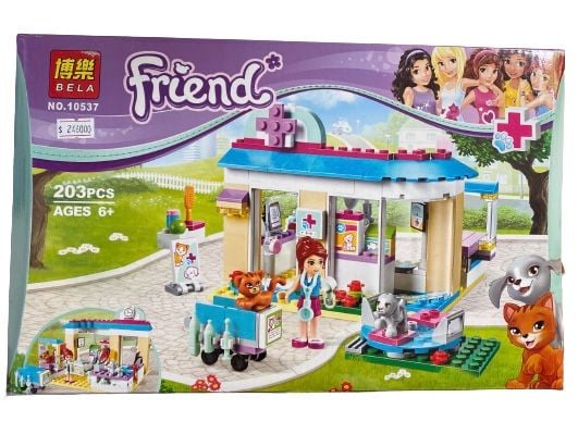 Lắp ráp xếp hình Lego Friend Bela : Trạm thú y, phòng khám y tế (203 mảnh)