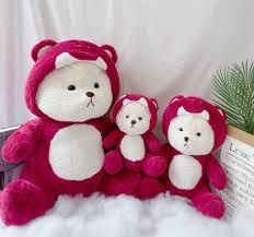 Gấu Bông Lena Đội Mũ Lotso Đáng Yêu Cho Bé Cao Cấp size L