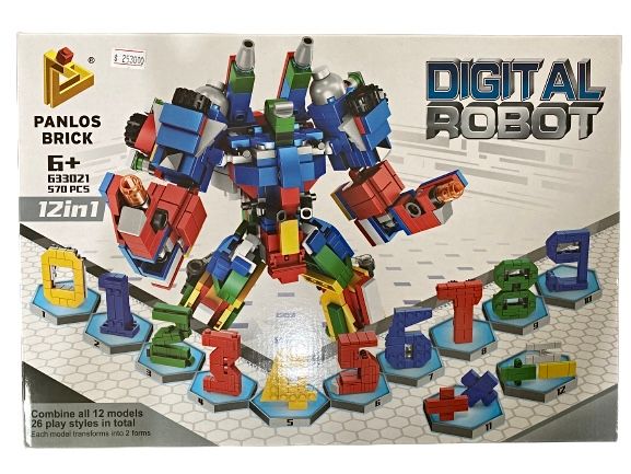 Bộ lắp ráp 12 trong 1: robot biệt đội 12 số No. 633021