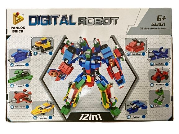 Bộ lắp ráp 12 trong 1: robot biệt đội 12 số No. 633021
